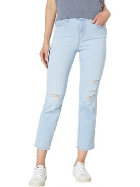 Levi’s Distressed 724 High Rise Straight Cropped Jeans